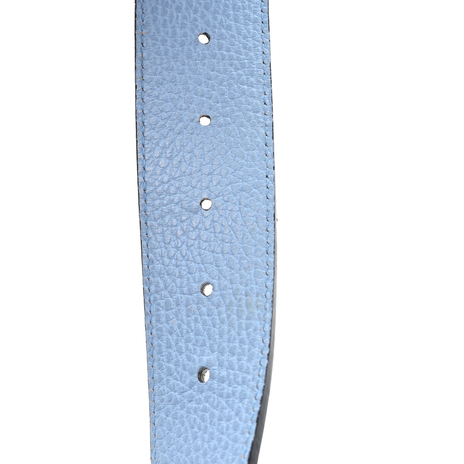 Gucci Dollar Calfskin 1973 Reversible Belt 90 36 Black Mineral Blue