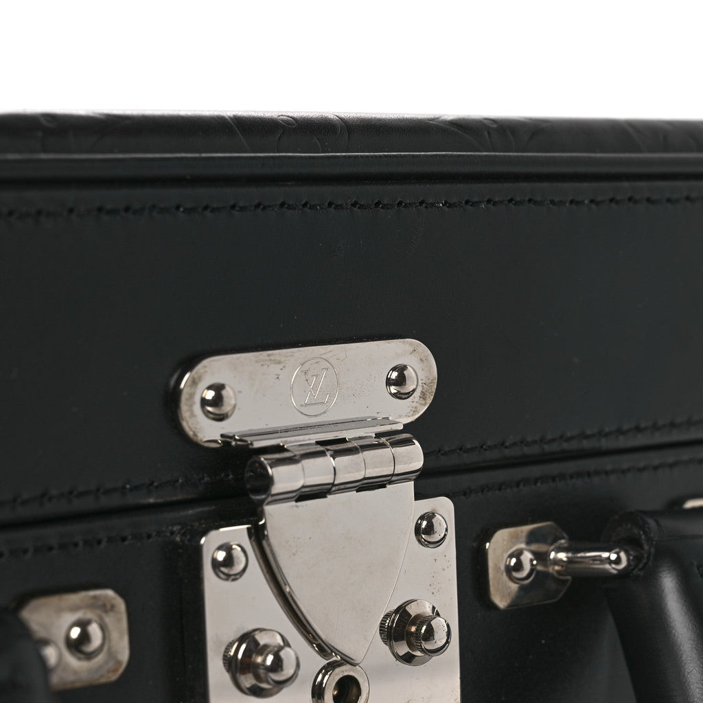 Louis Vuitton Monogram Glace Valisette MM Black