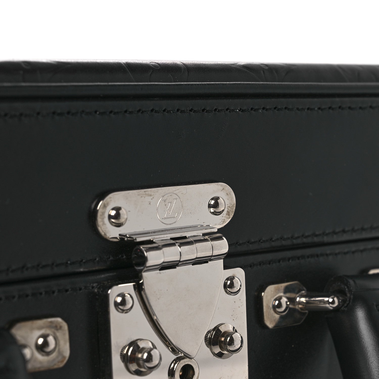 Louis Vuitton Monogram Glace Valisette MM Black