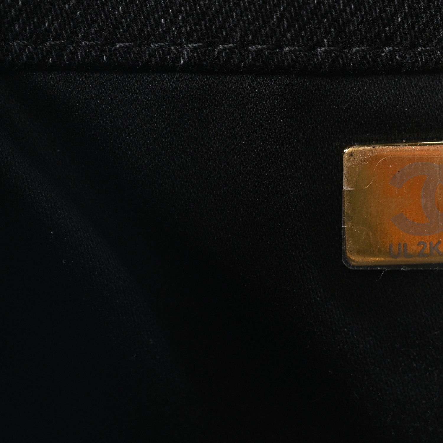 Chanel Washed Denim Quilted Medium Chanel 25 Handbag Black
