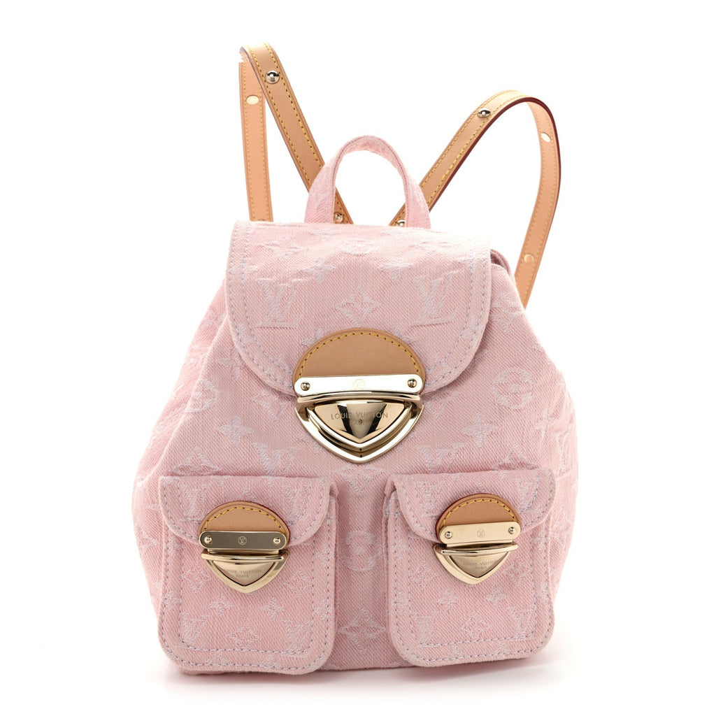 Louis Vuitton Denim Venice Backpack Washed Pink