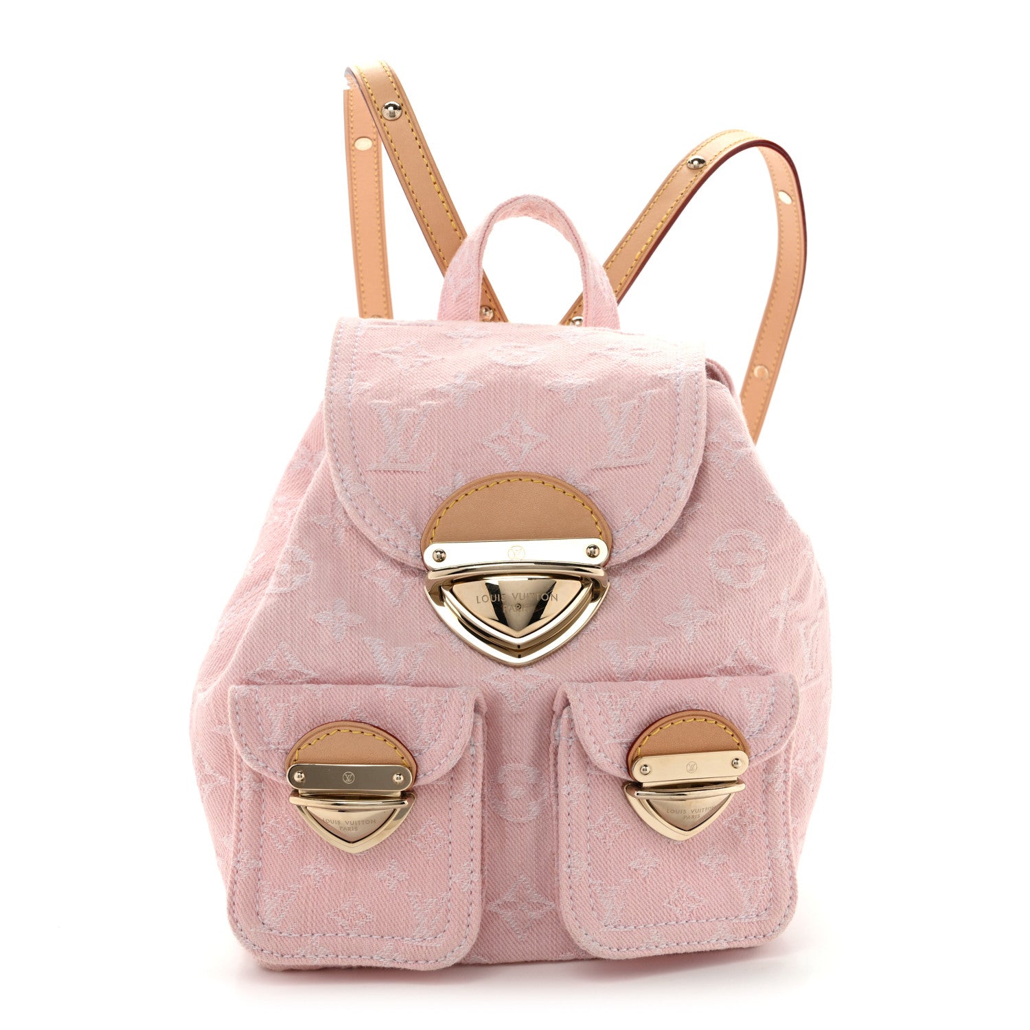 Louis Vuitton Denim Venice Backpack Washed Pink