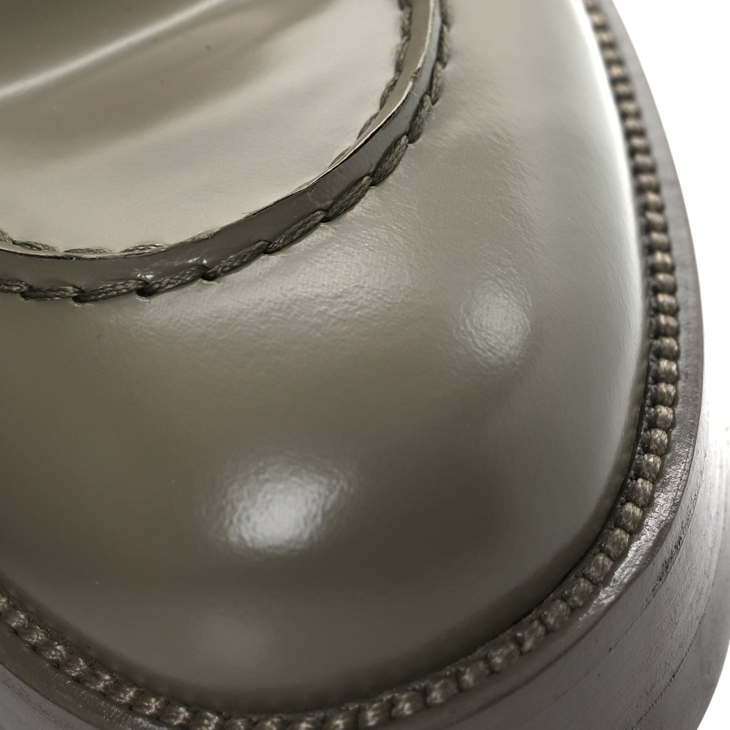 Calfskin Metal CC Loafers 40 Khaki