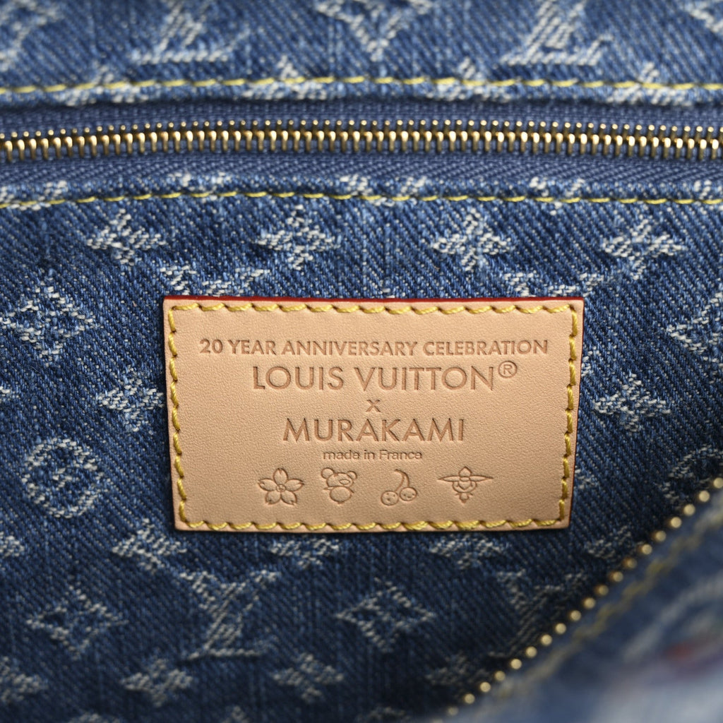 Louis Vuitton LV X TM Monogram Denim Cerises Cosmetic Pouch GM