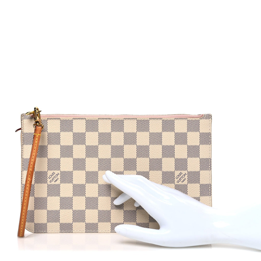 Louis Vuitton Monogram Neverfull MM GM Pochette Rose Ballerine