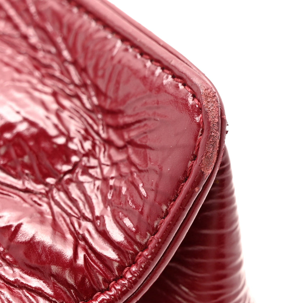 Chanel Shiny Aged Calfskin Shopping Bag Red
