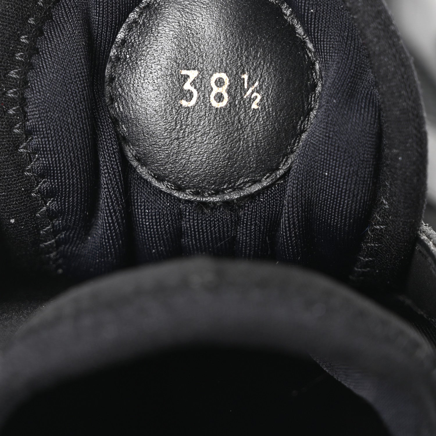 Louis Vuitton Calfskin Run Away Sneakers 38.5 Black