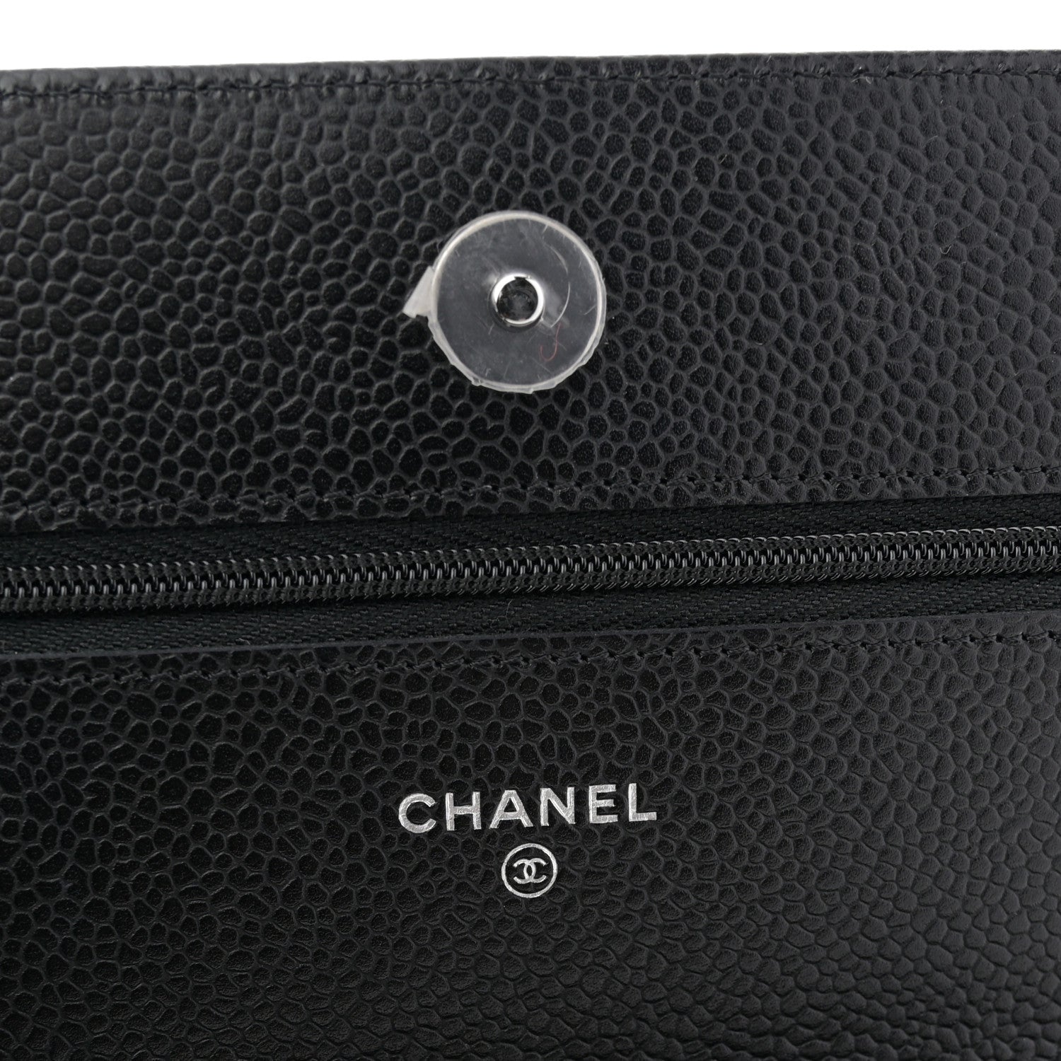 Chanel Caviar Quilted Wallet on Chain WOC Black