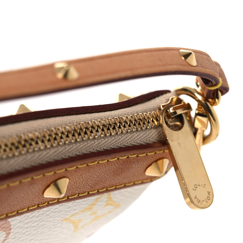 Louis Vuitton Monogram Multicolor Pochette Accessories White