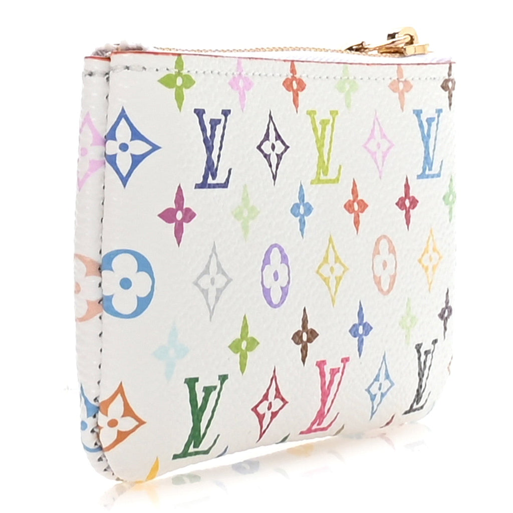 Louis Vuitton LV X TM Monogram Multicolor Key Pouch White