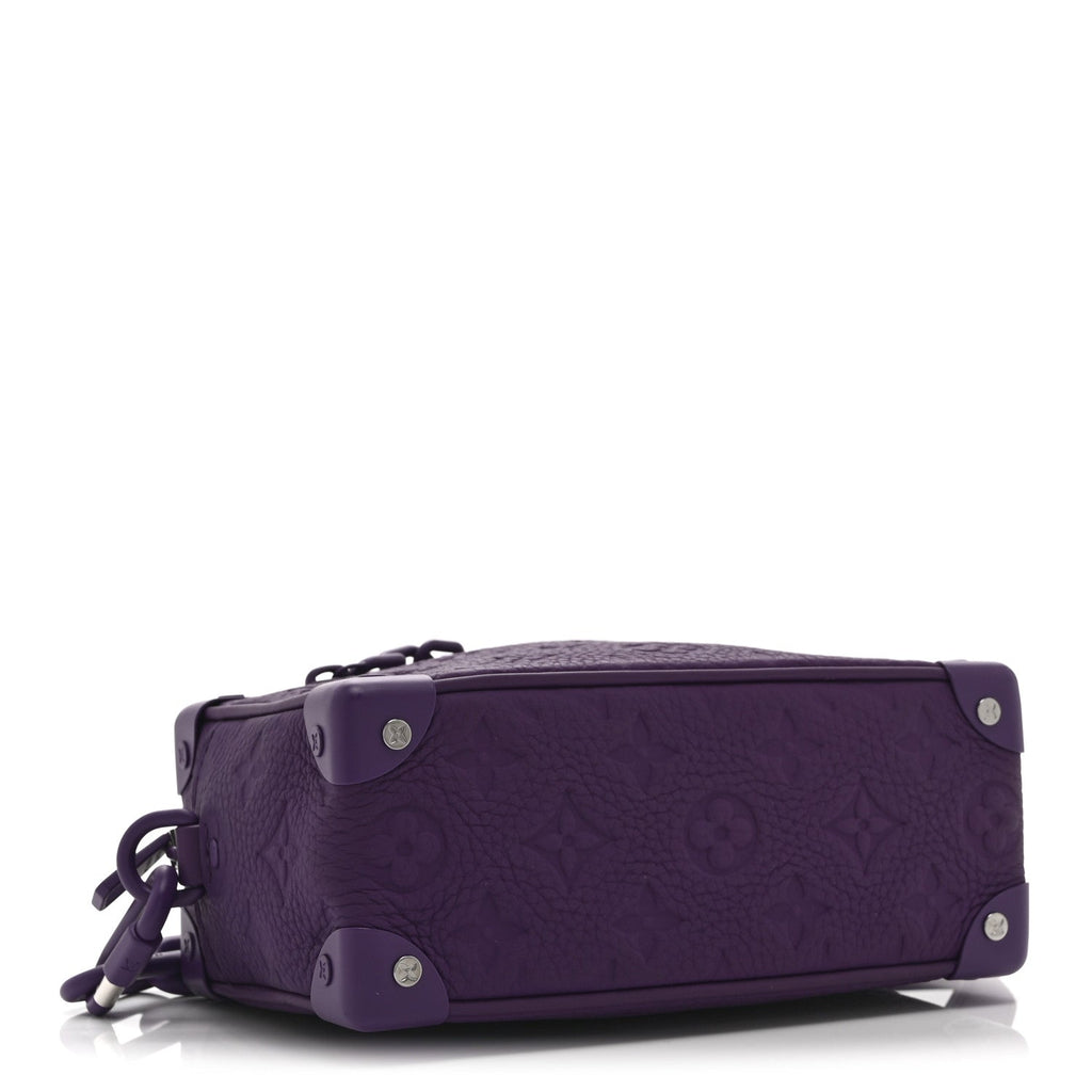 Louis Vuitton Taurillon Monogram Mini Soft Trunk Black Purple Night