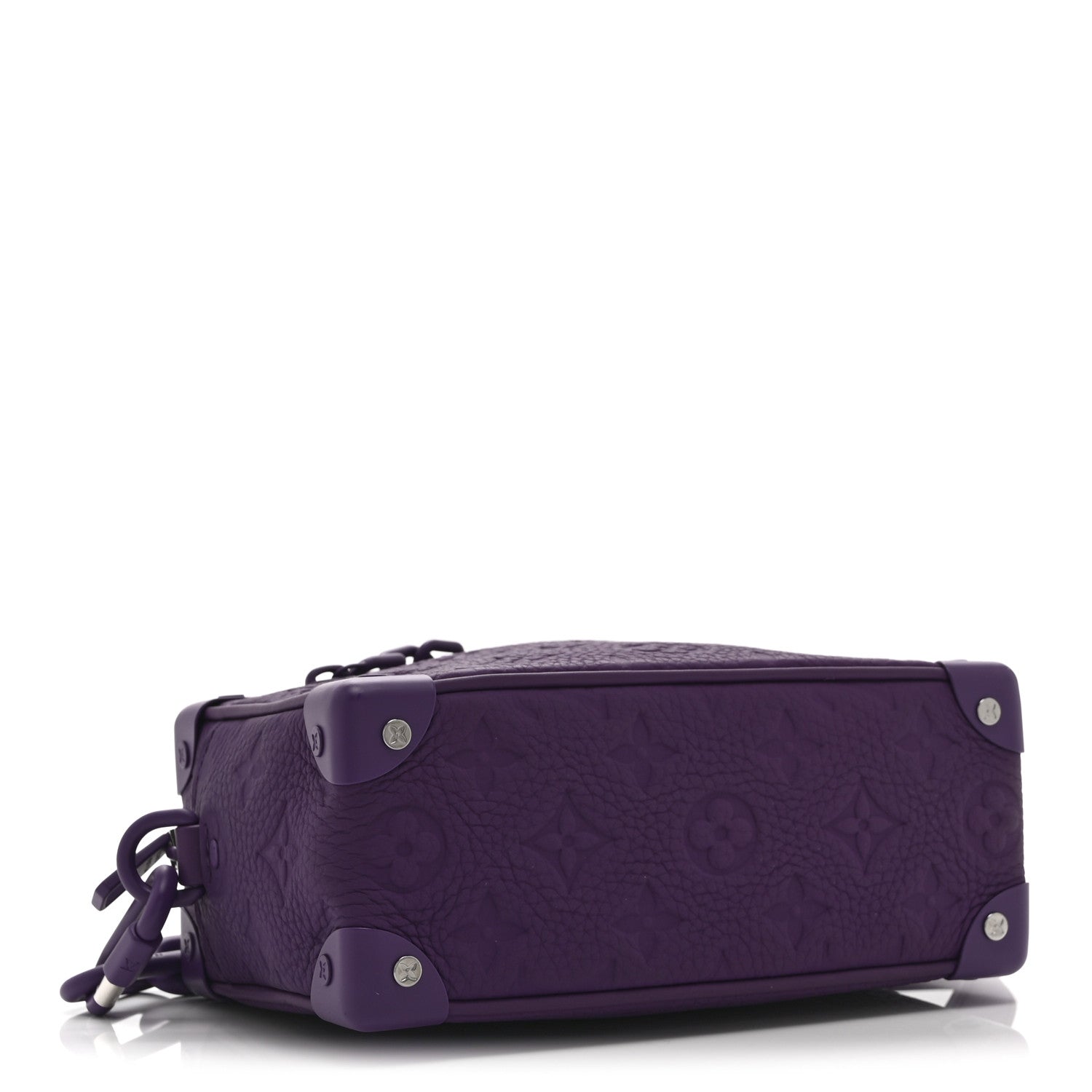Louis Vuitton Taurillon Monogram Mini Soft Trunk Black Purple Night