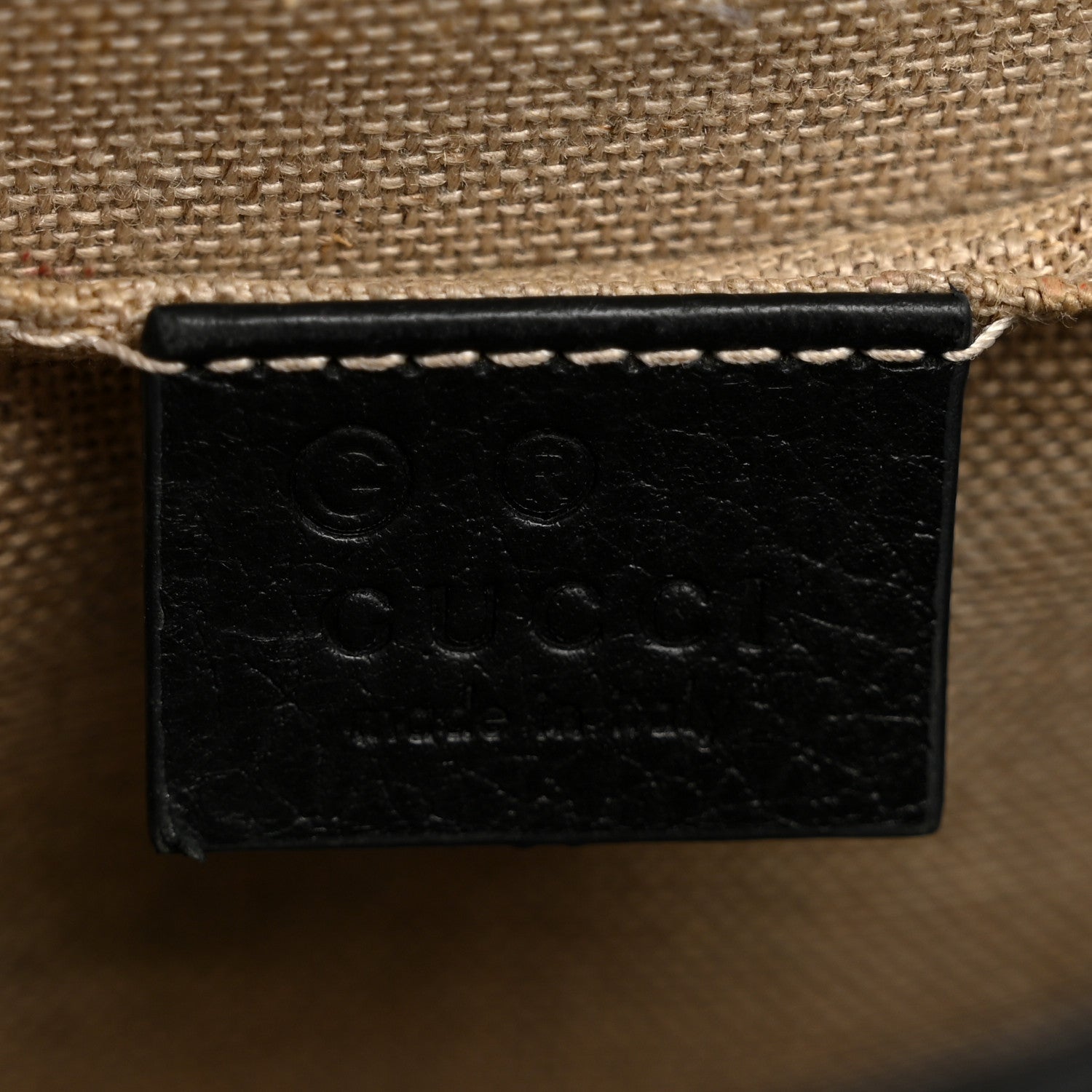 Gucci Dollar Calfskin Small Interlocking G Shoulder Bag Black
