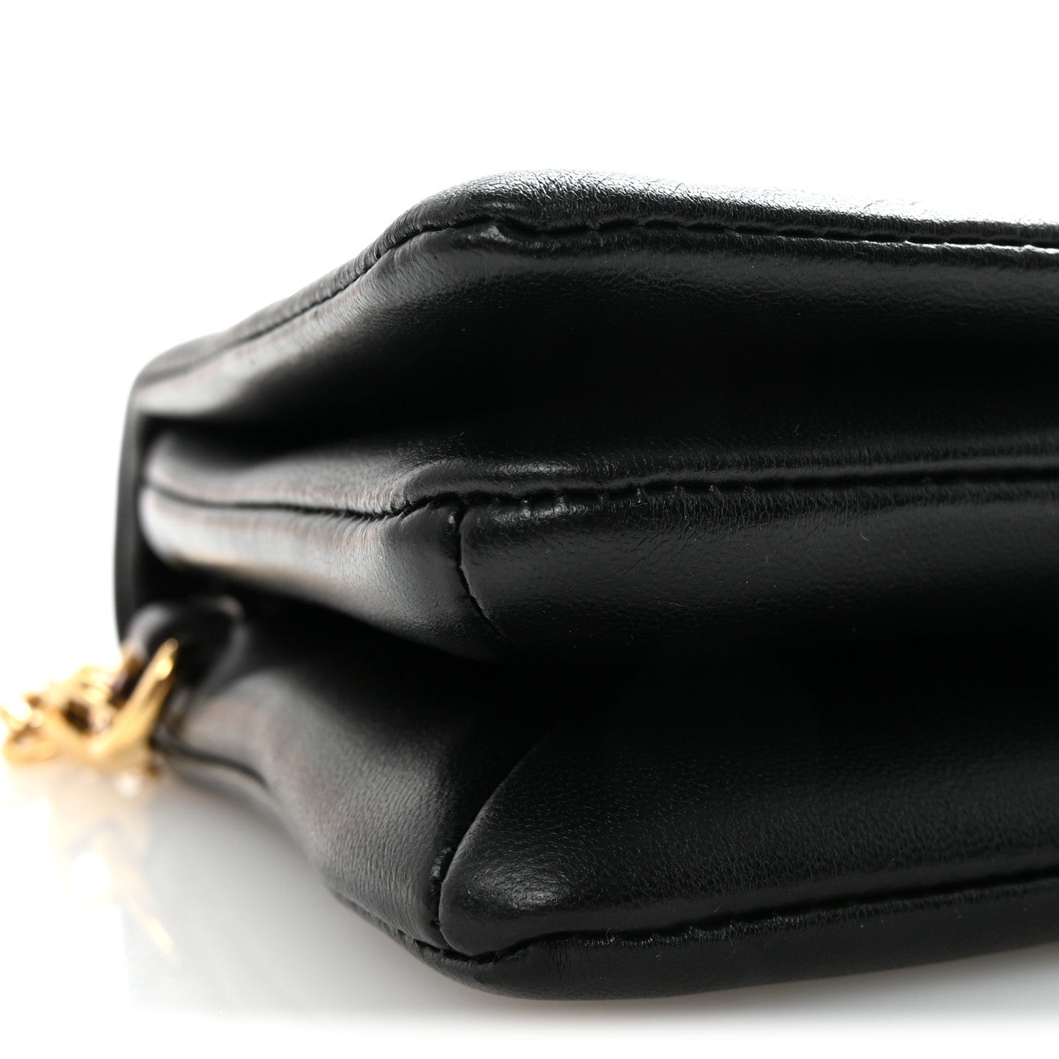 Louis Vuitton Lambskin Embossed Monogram Pochette Coussin Black
