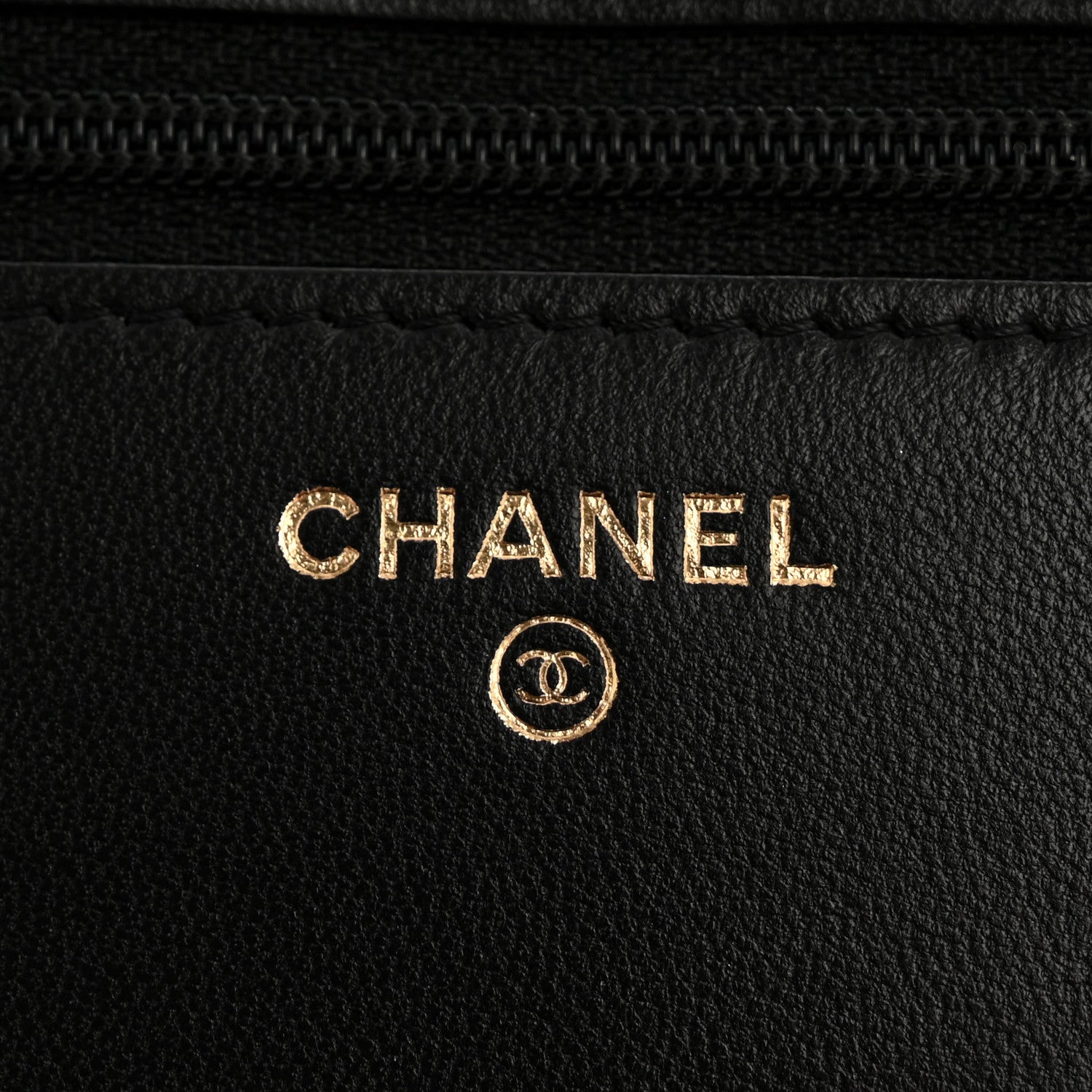 Chanel Lambskin Quilted Trendy CC Wallet On Chain WOC Black