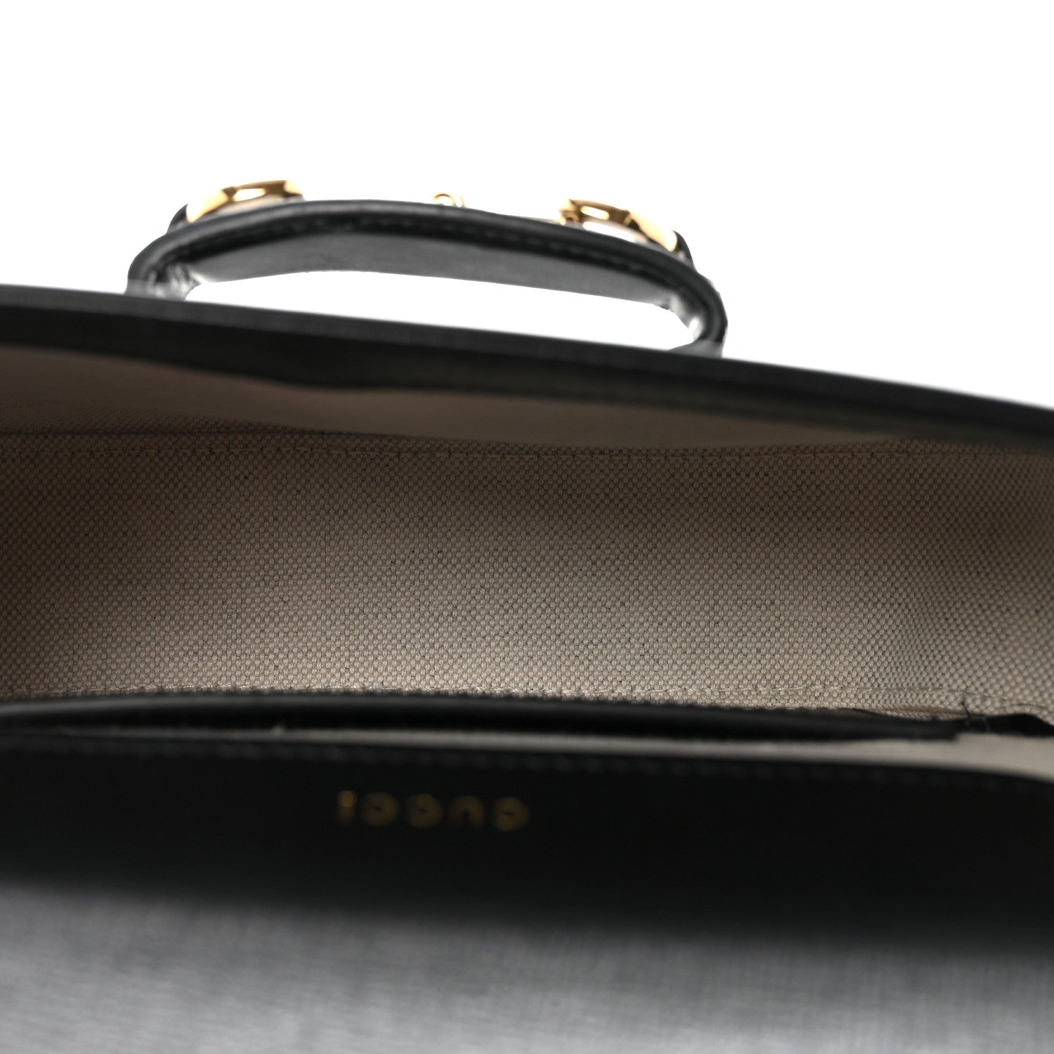 Gucci Azalea Calfskin Web Mini Horsebit 1955 Shoulder Bag Black