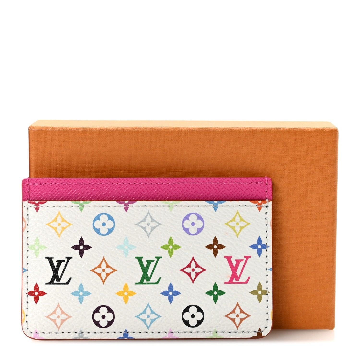 Louis Vuitton LV X TM Monogram Multicolor Card Holder Kawaii Pink