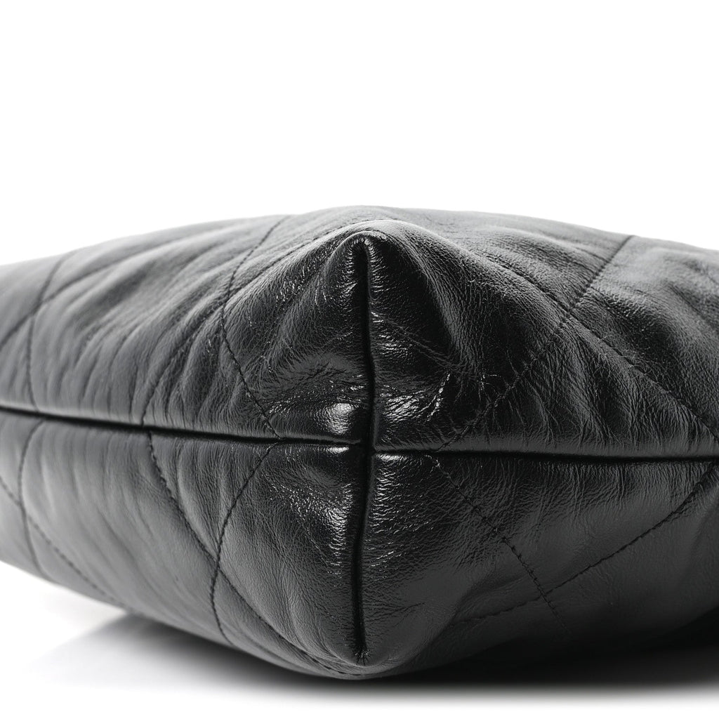 Chanel Shiny Calfskin Quilted Small Chanel 22 Black