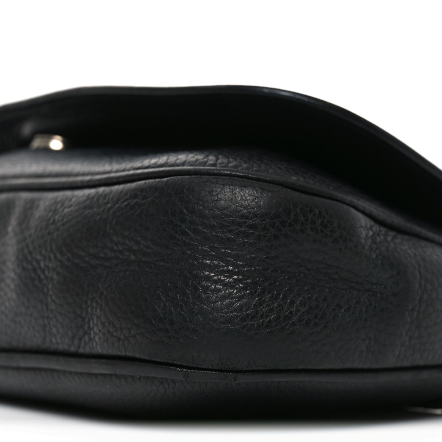 Gucci Pebbled Calfskin Medium Soho Flap Crossbody Black