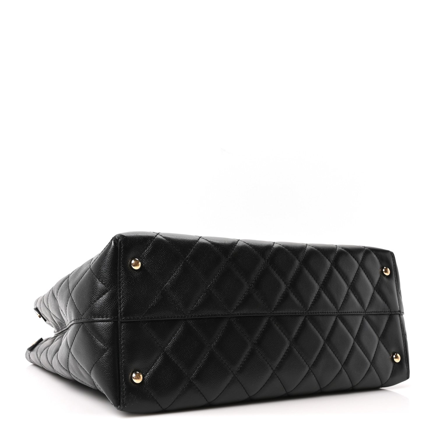 Chanel Caviar Quilted Small Shopping Tote Black