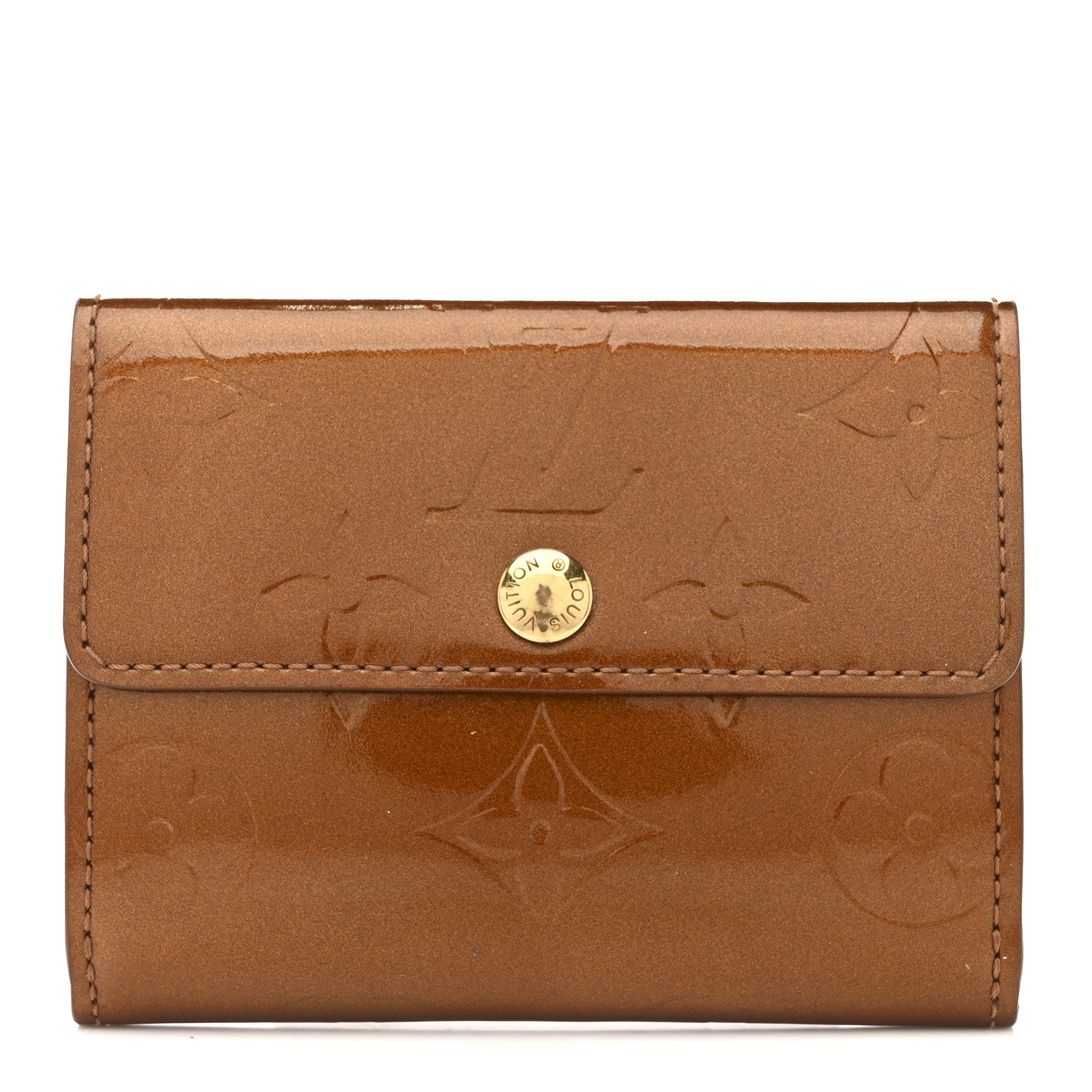 Louis Vuitton Vernis Elise Wallet Bronze