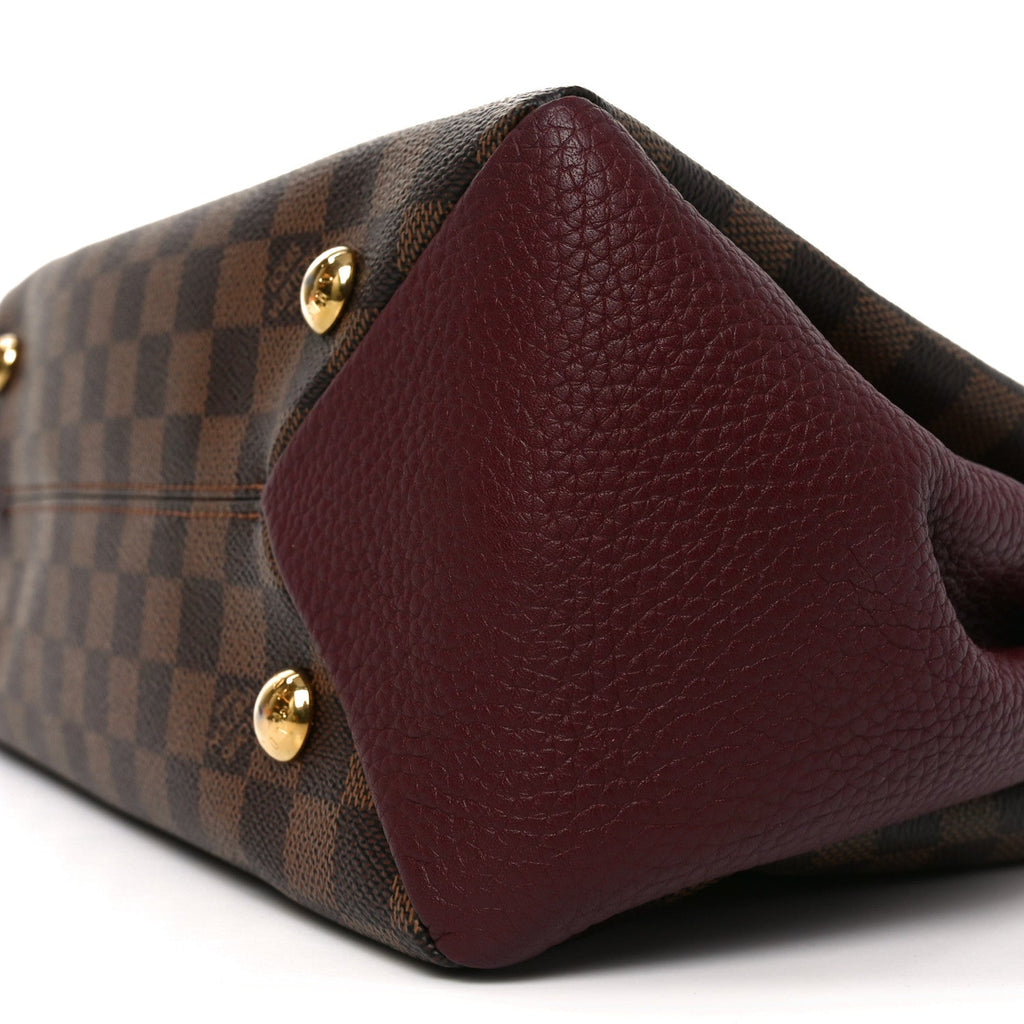 Louis Vuitton Damier Ebene Cuir Taurillon Brittany Bordeaux
