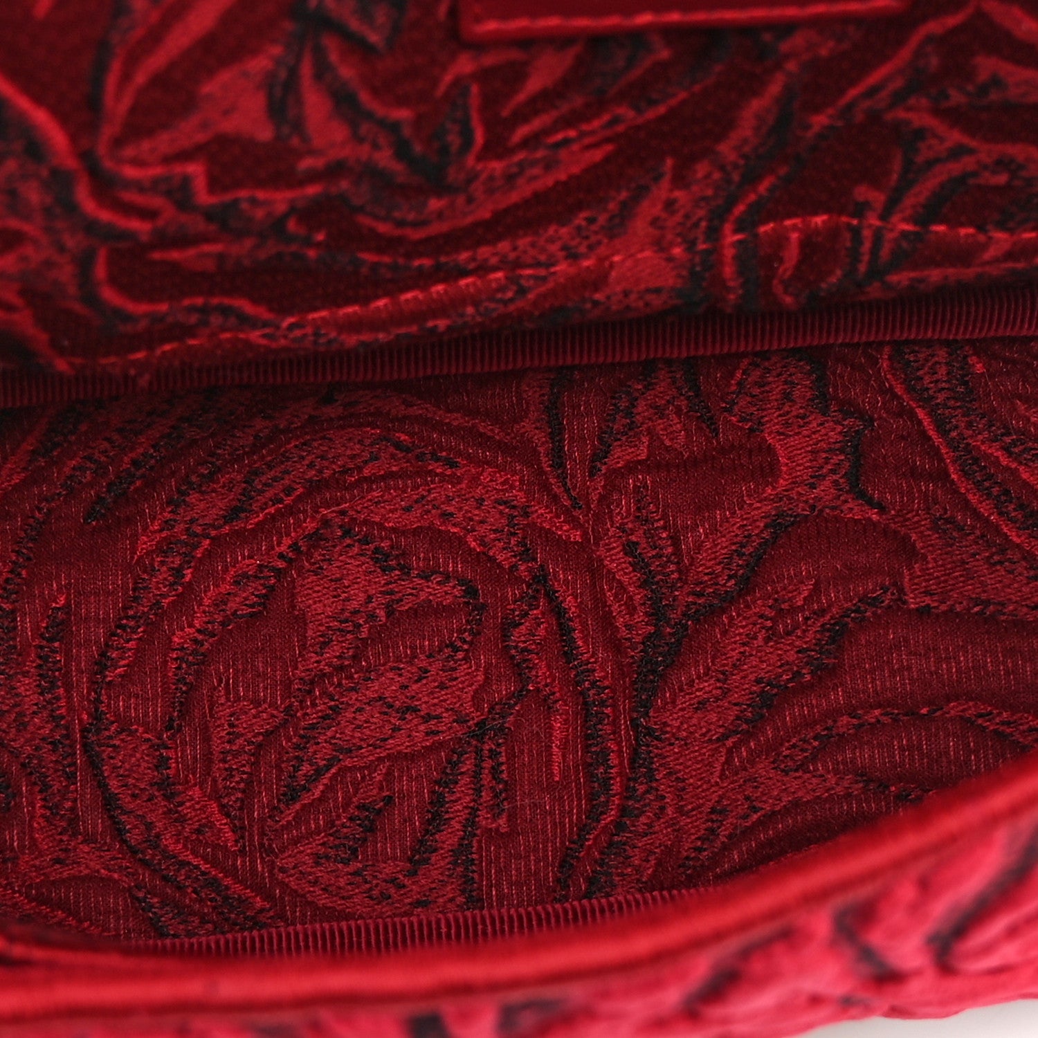 Christian Dior Velvet Rose Medium Caro Bag Rouge
