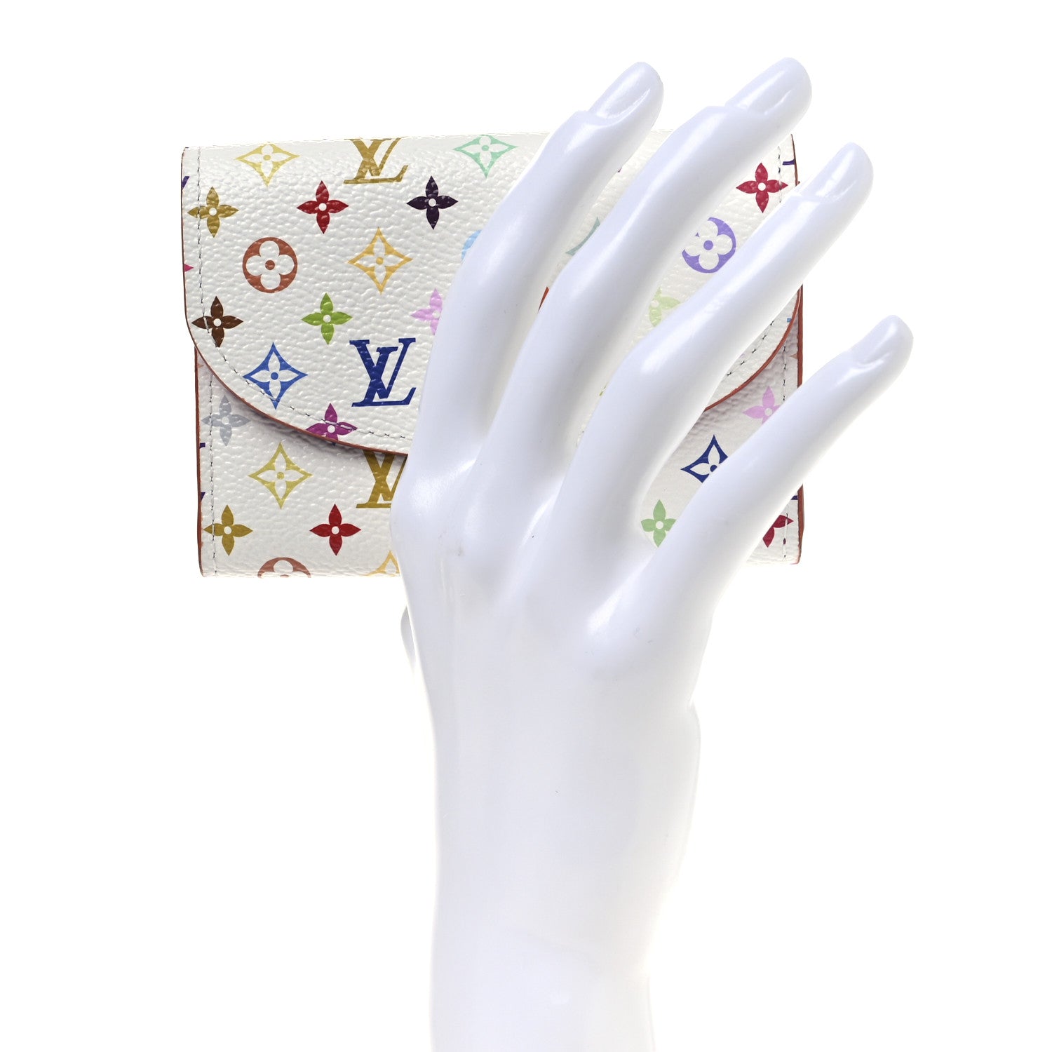 Louis Vuitton LV X TM Monogram Multicolor Rosalie Coin Purse White Kawaii Pink