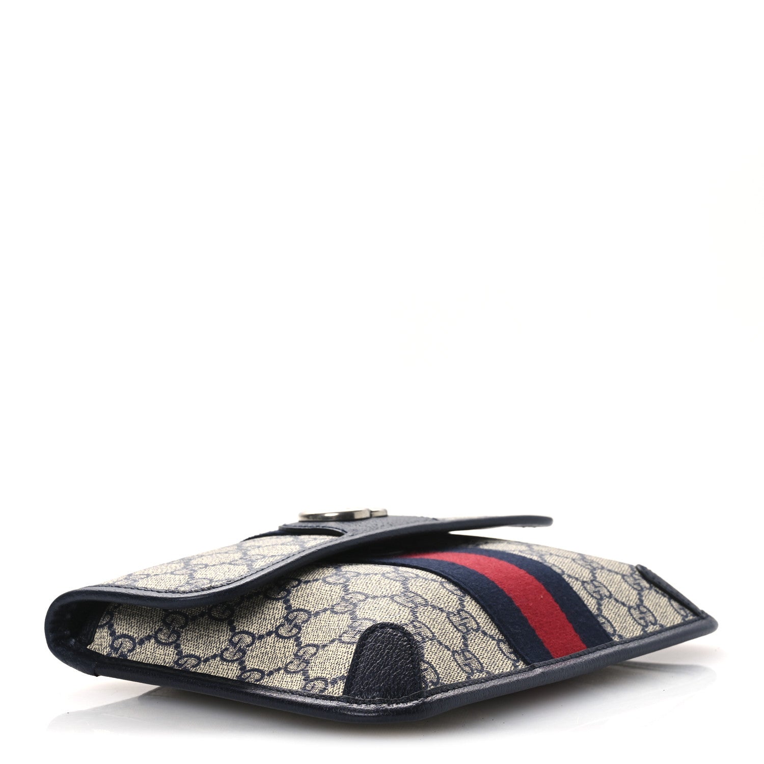 Gucci GG Supreme Monogram Web Small Ophidia Belt Bag 80 32 Beige Navy