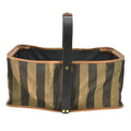 Fendi Pequin Handbag - '10s