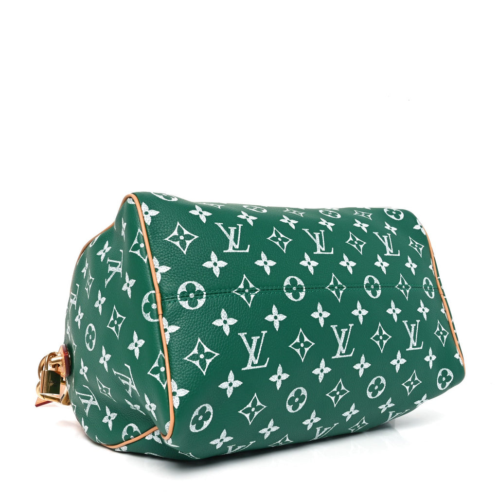 Louis Vuitton Calfskin Monogram Speedy P9 Bandouliere 30 Green