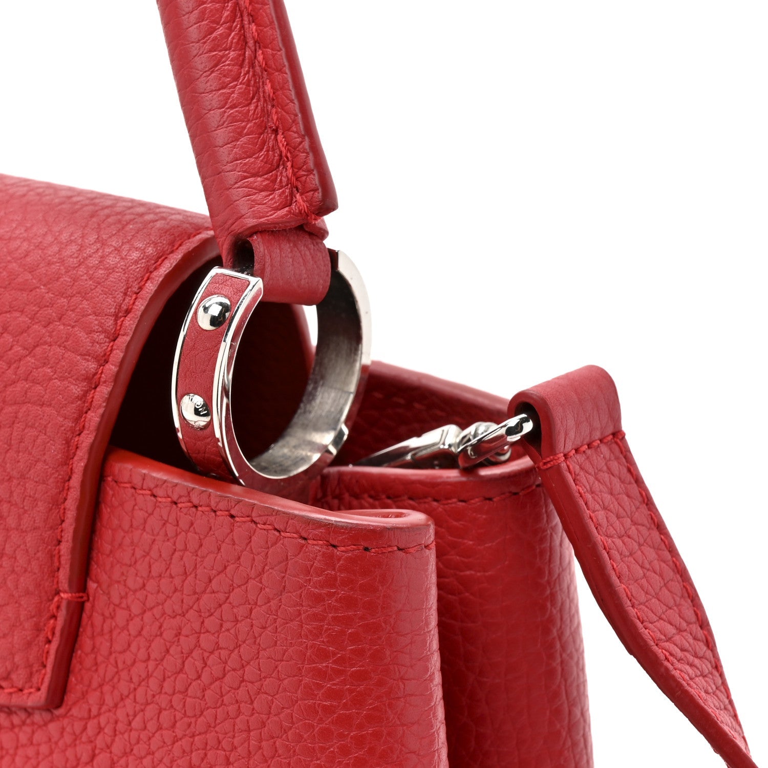 Louis Vuitton Taurillon Capucines BB Scarlet Red