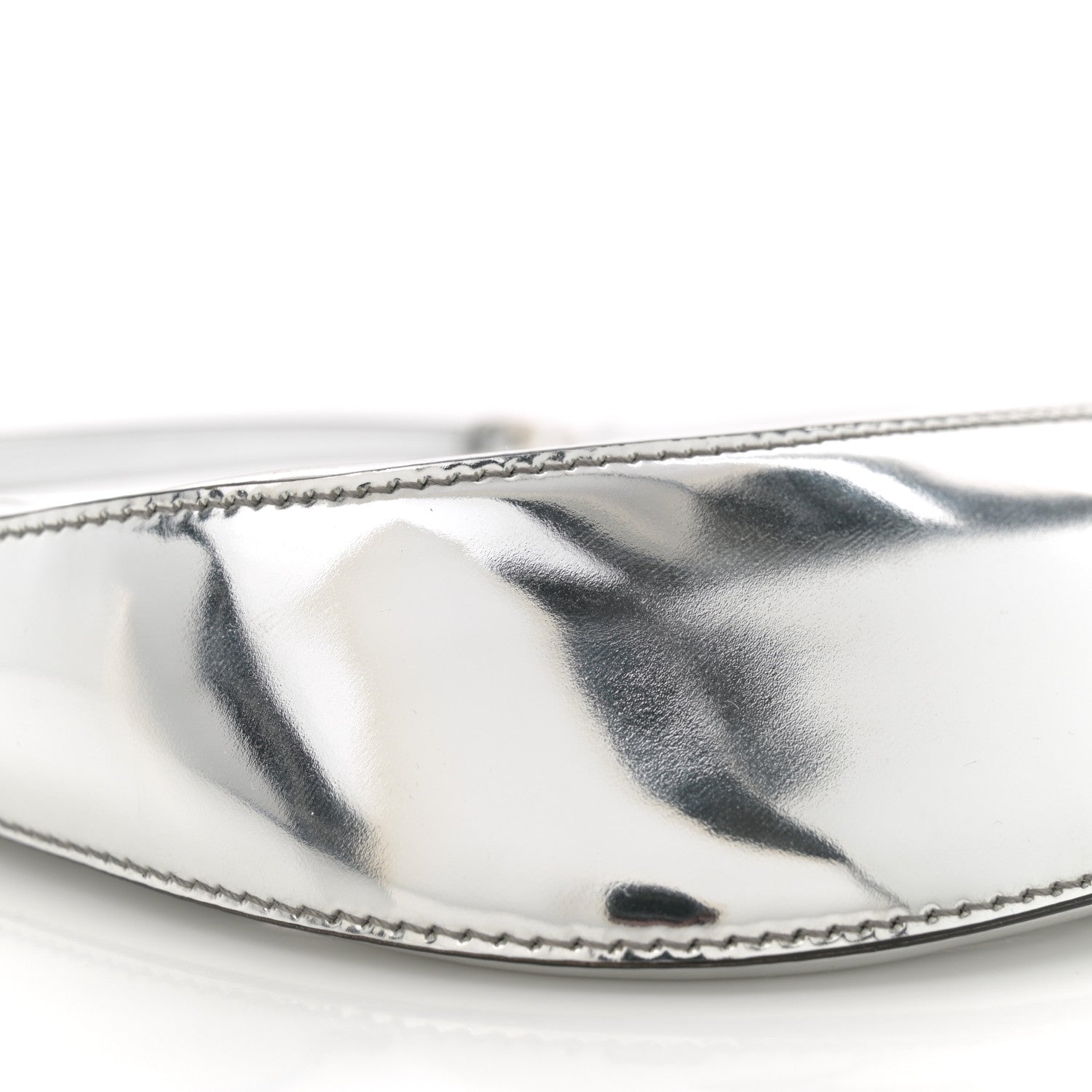Prada Spazzolato Cleo Shoulder Bag Argento