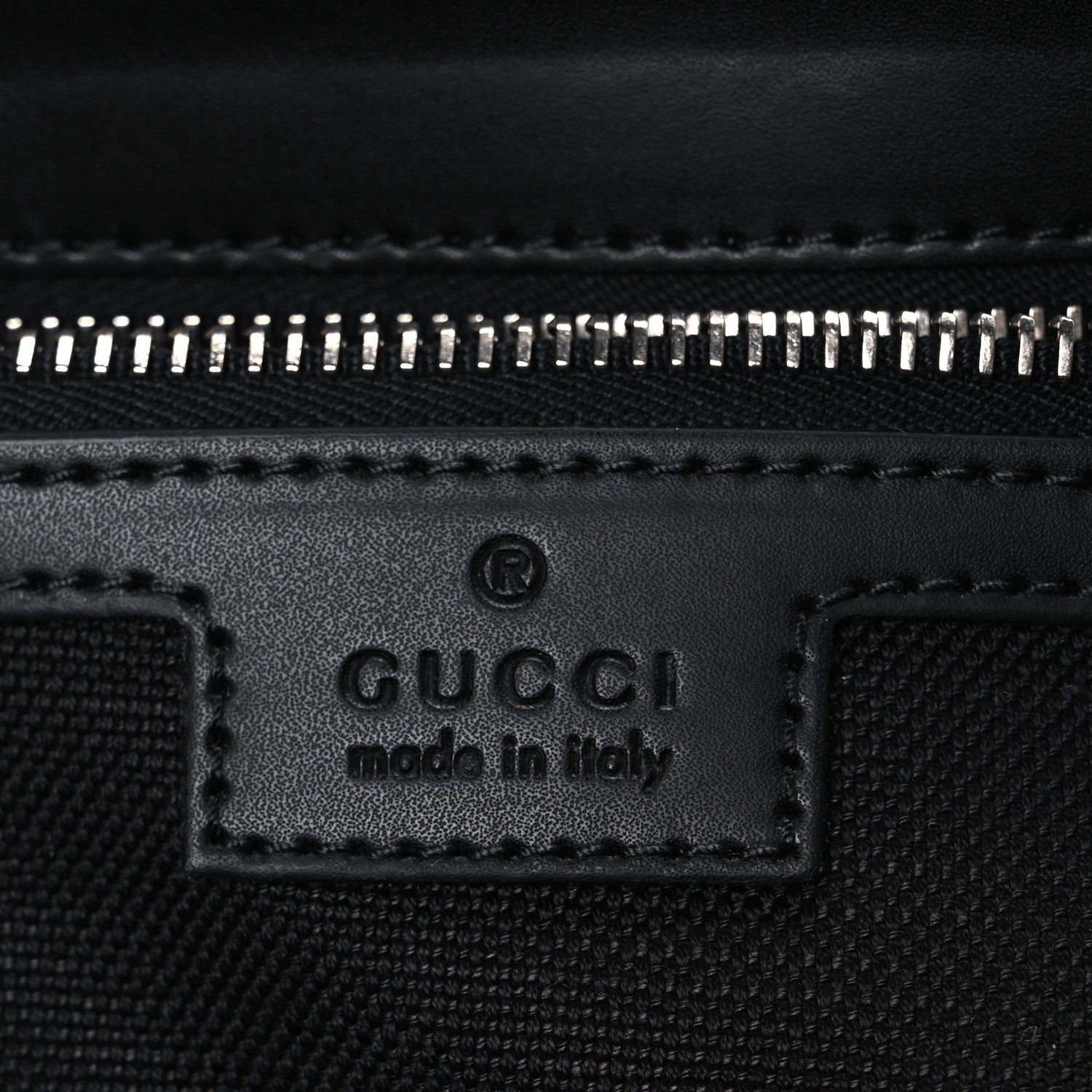 Gucci GG Supreme Monogram Appia Calfskin Web Crossbody Bag Black Grey