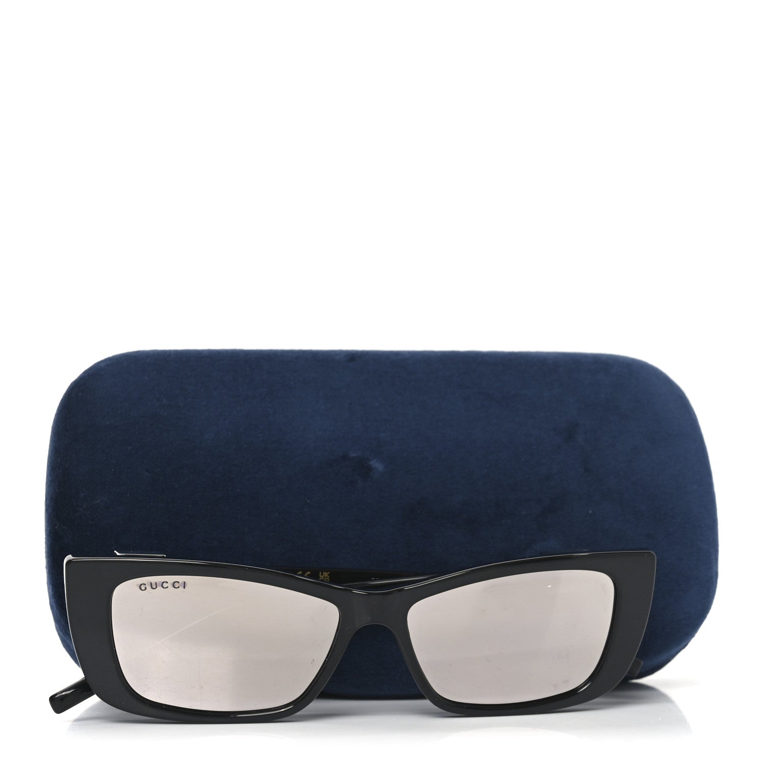 Gucci Acetate Crystal Rectangle Sunglasses GG1681S Black