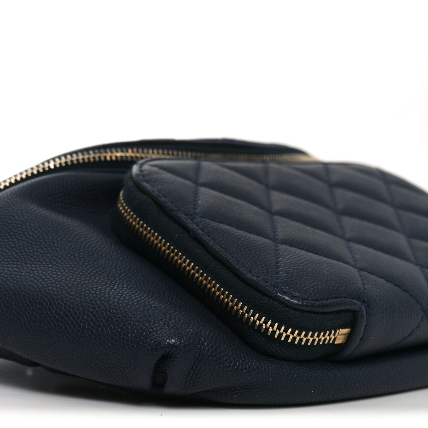 Chanel Caviar Quilted Business Affinity Waist Belt Bag Navy