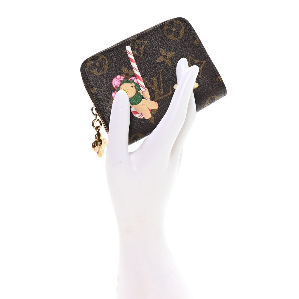 Louis Vuitton Monogram 2024 Christmas Animation Candy Factory Zippy Coin Purse  Candy Red