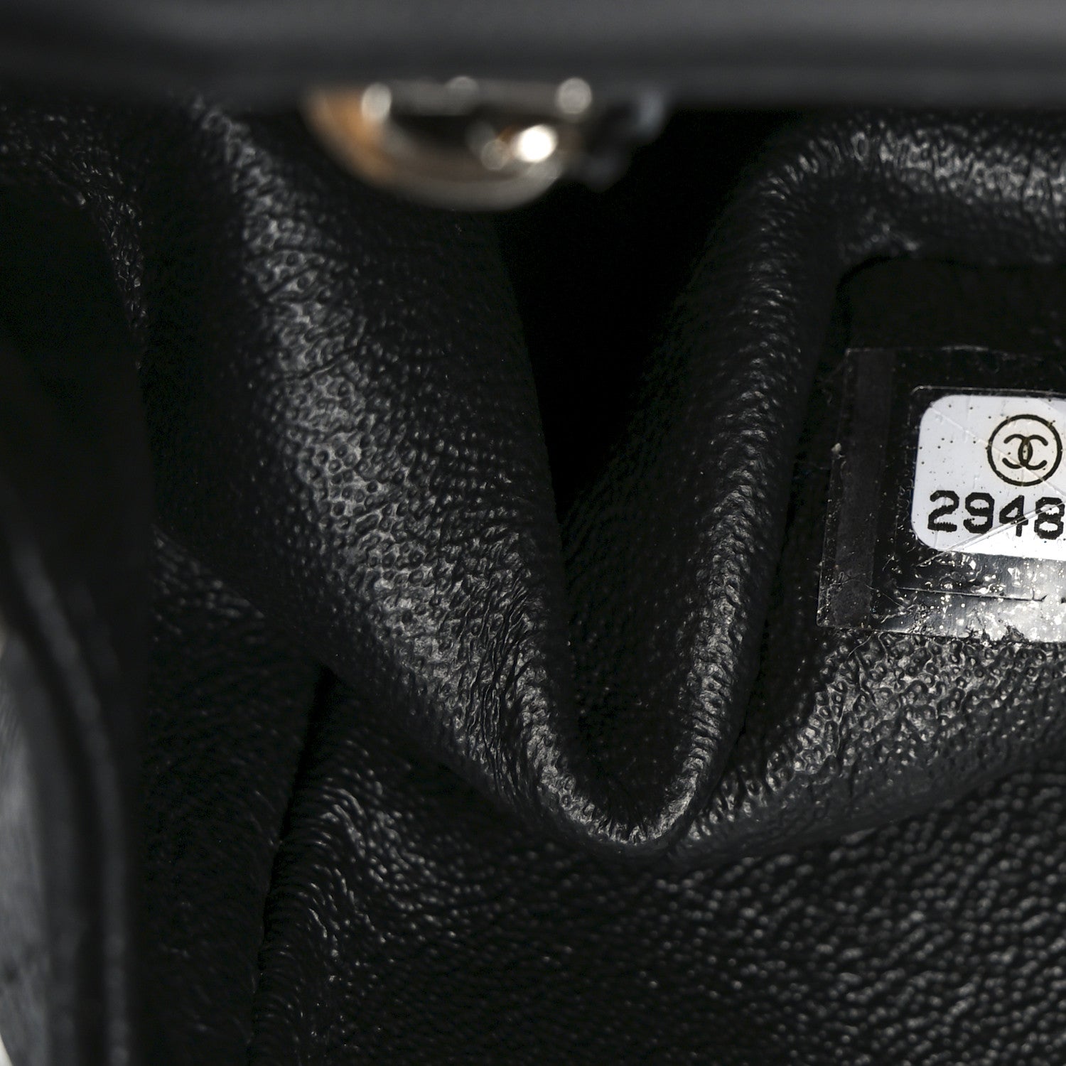 Chanel Lambskin Quilted Mini Rectangular Flap Black
