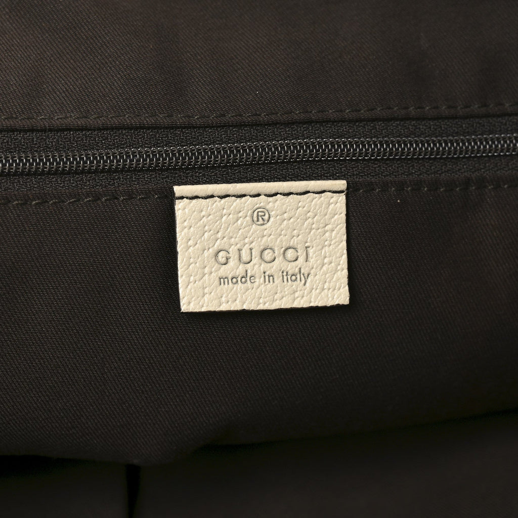 Gucci Monogram Medium Abbey Tote Off White