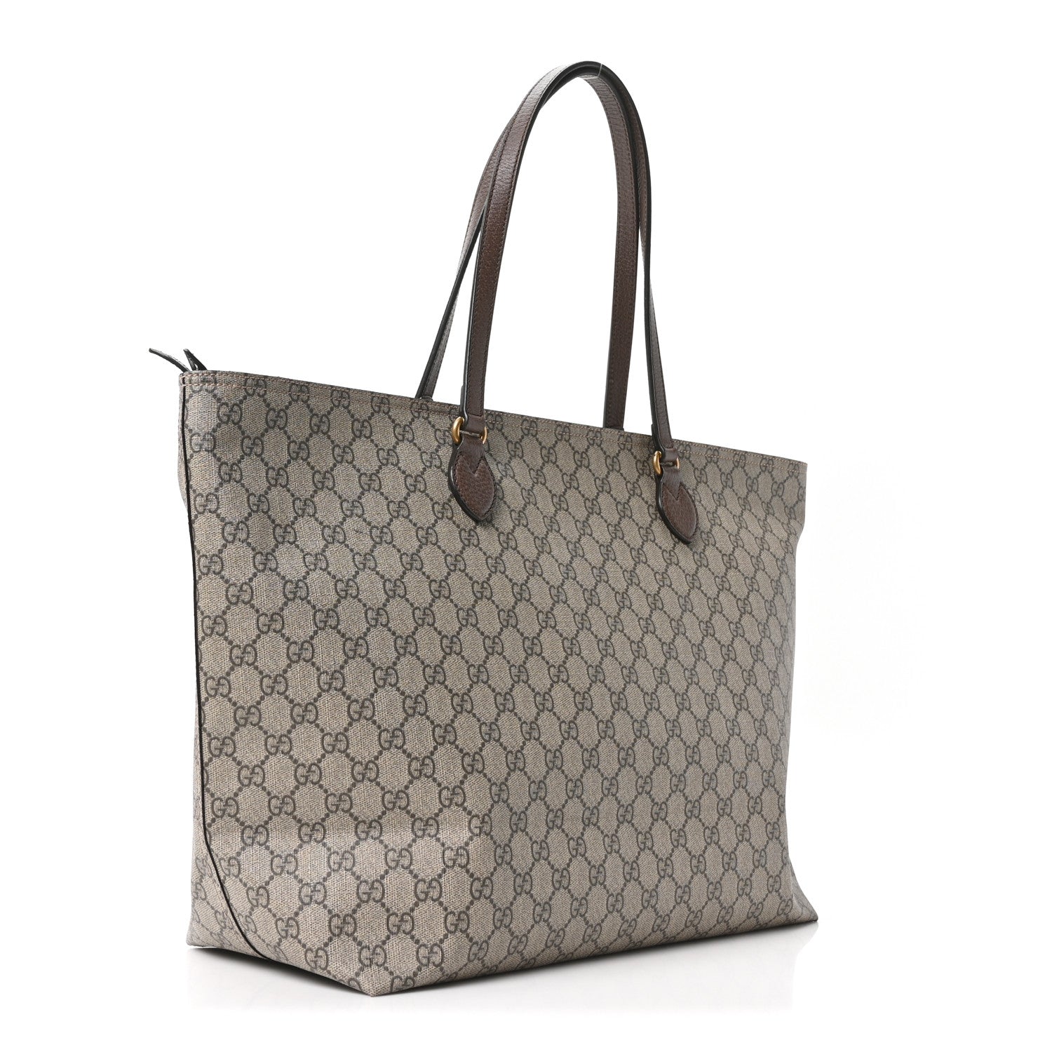 Gucci GG Supreme Monogram Medium Ophidia Shopping Tote Ebony