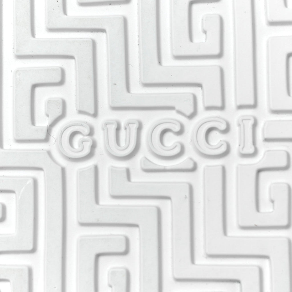 Gucci Rubber Ace Sabot Mules 42 Great White