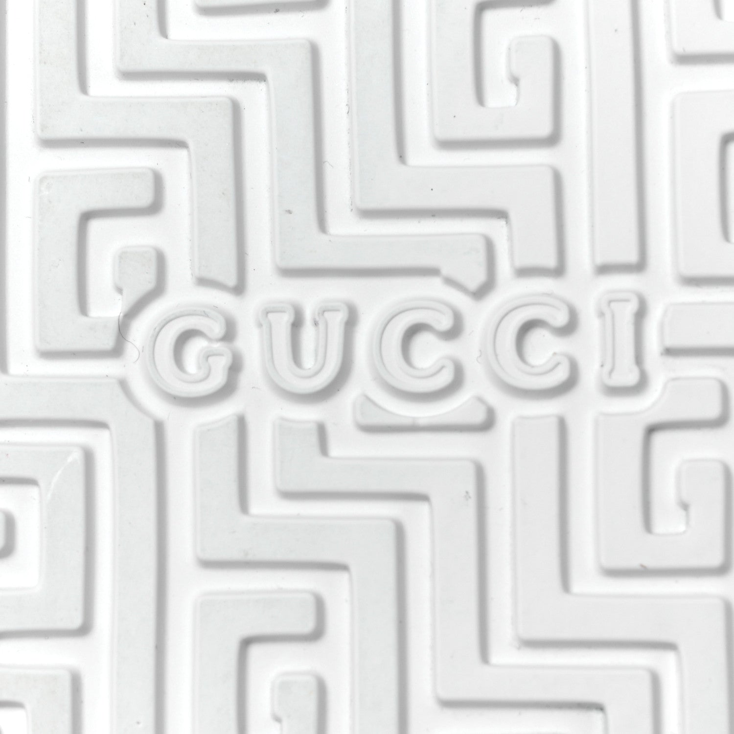 Gucci Rubber Ace Sabot Mules 42 Great White