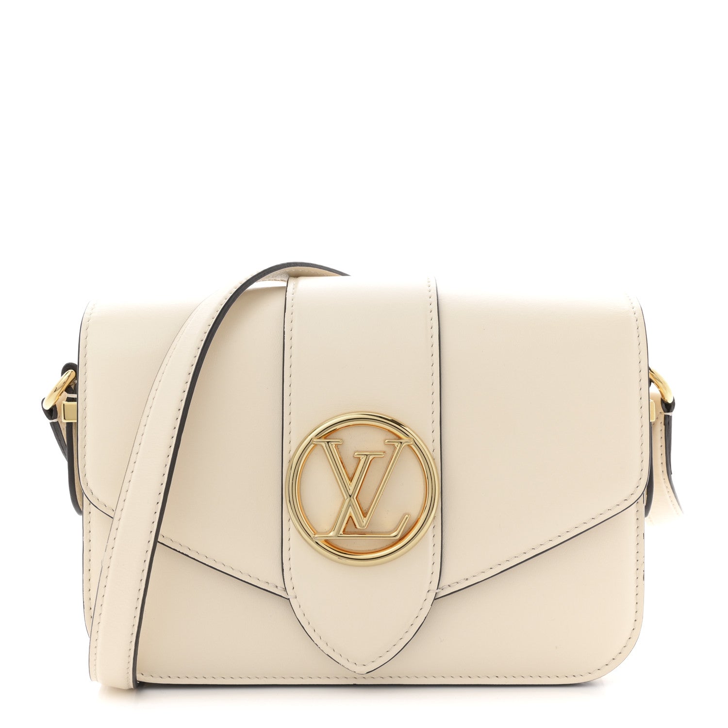Louis Vuitton Smooth Calfskin LV Pont 9 Cream