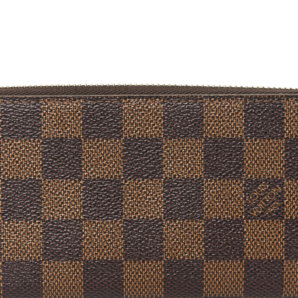 Louis Vuitton Damier Ebene Clemence Wallet Cherry