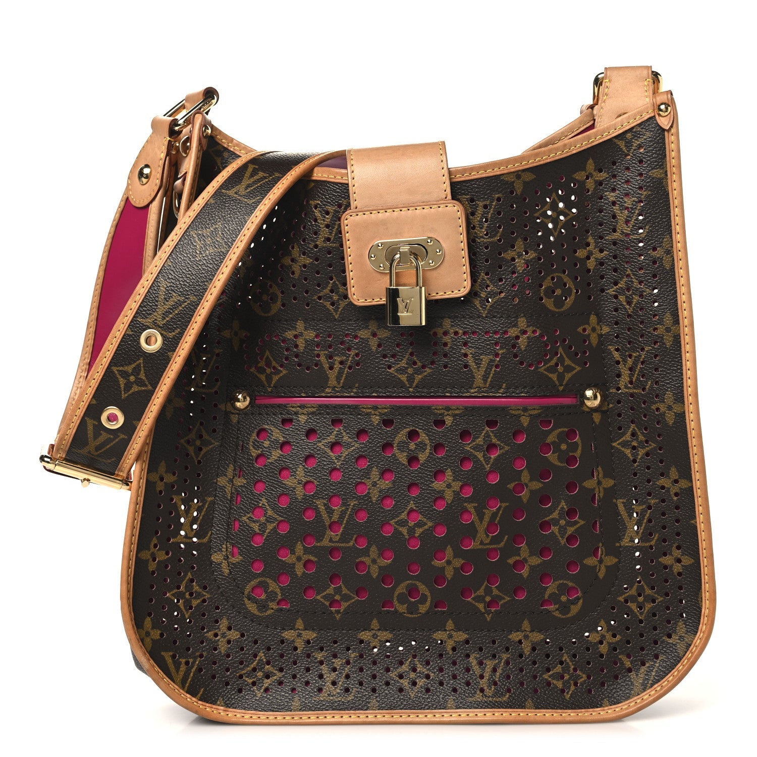 Louis Vuitton Monogram Perforated Musette Fuchsia
