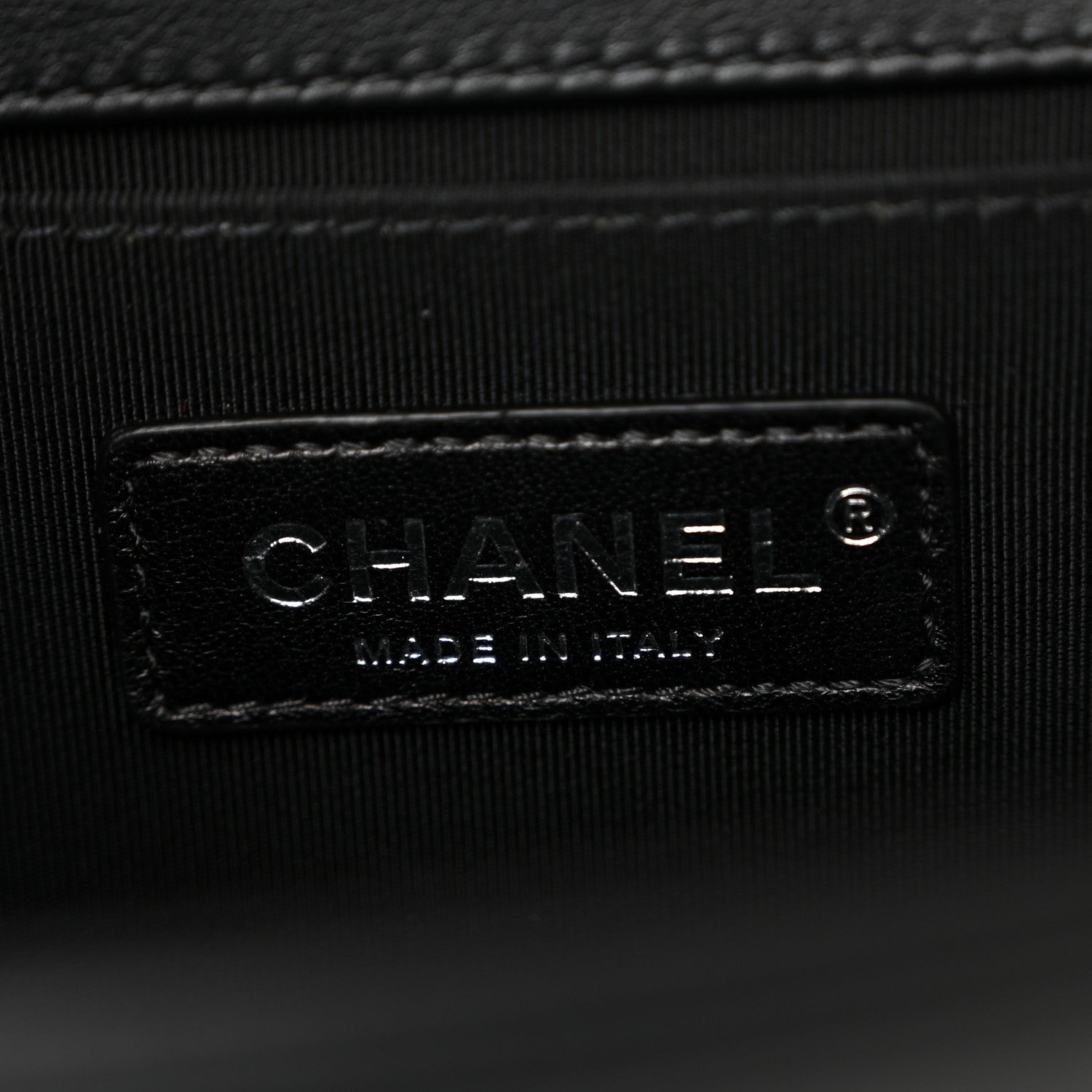 Chanel Lambskin Quilted Medium Boy Flap Black