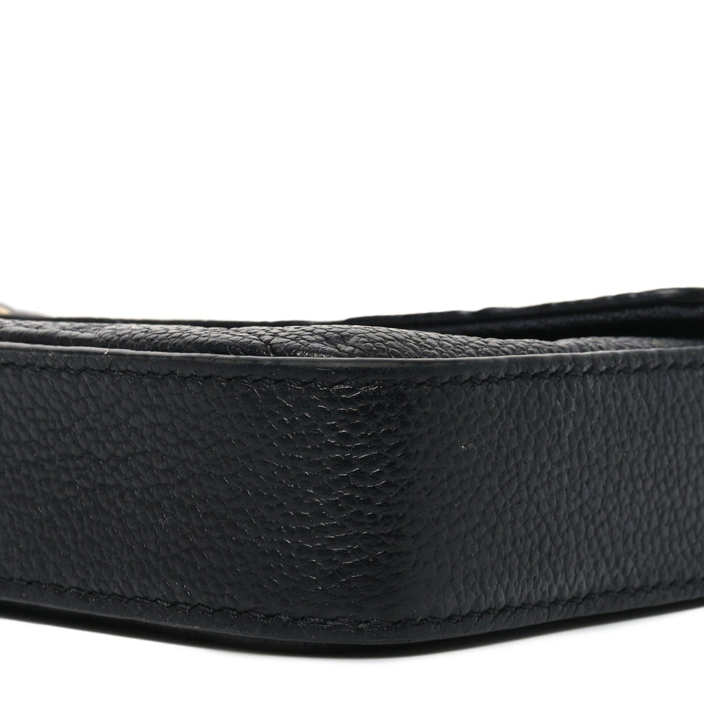 Louis Vuitton Empreinte Pochette Felicie Chain Wallet Black