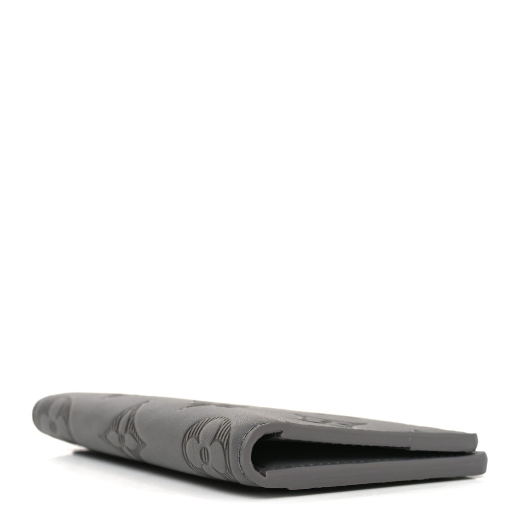 Louis Vuitton Calfskin Monogram Shadow Pocket Organizer Antarctic Grey