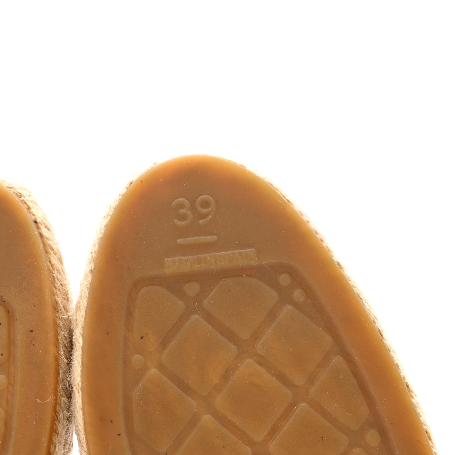 Lambskin CC Espadrilles 39 Beige Black