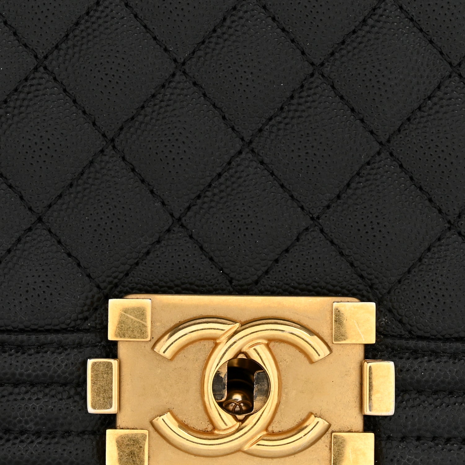 Chanel Caviar Quilted Medium Boy Flap Black